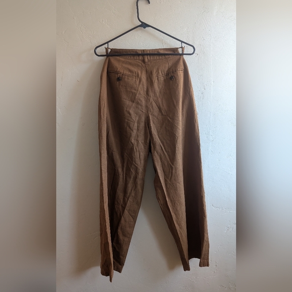 Madewell The Petite Wide- Leg Harlow Pant 0P - Acorn - Picture 5 of 7